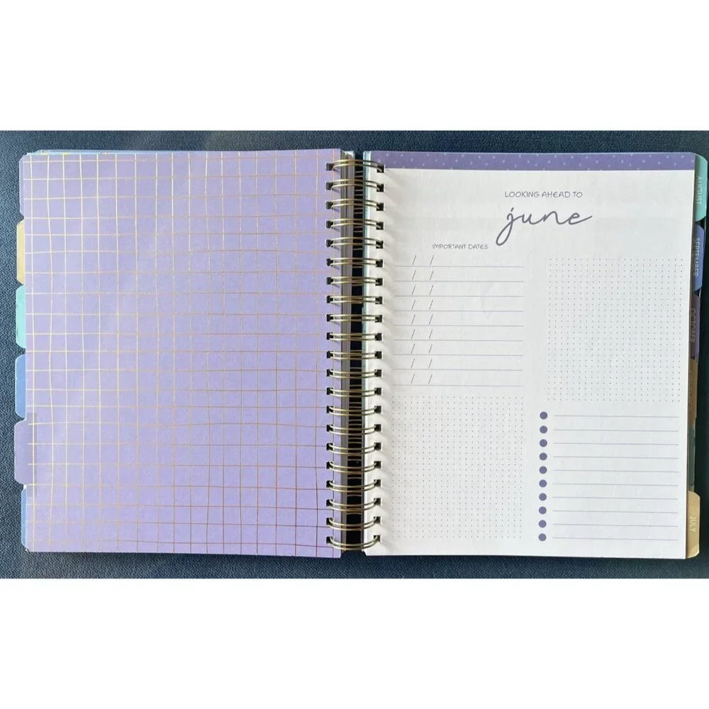 2026 Planner BLUE BOWS FLOWER Daily Weekly Weekly Planning Note 9